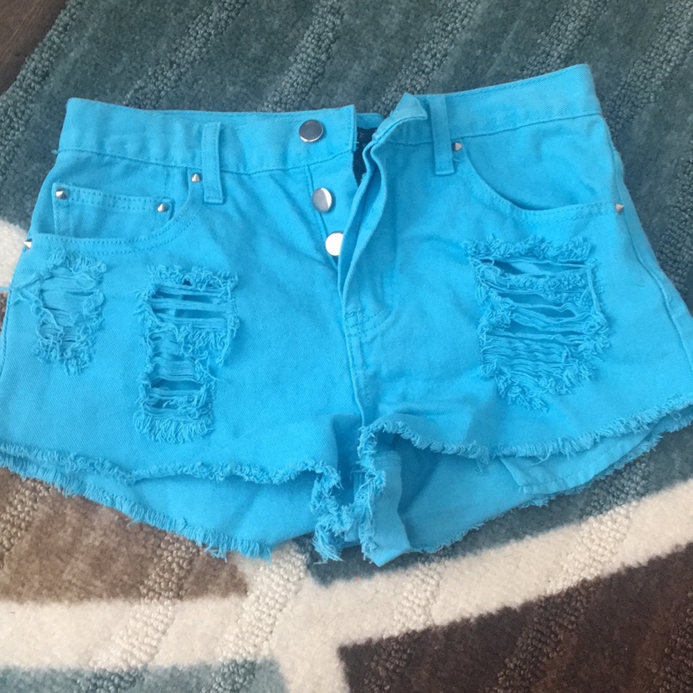 Blue Forever 21 shorts